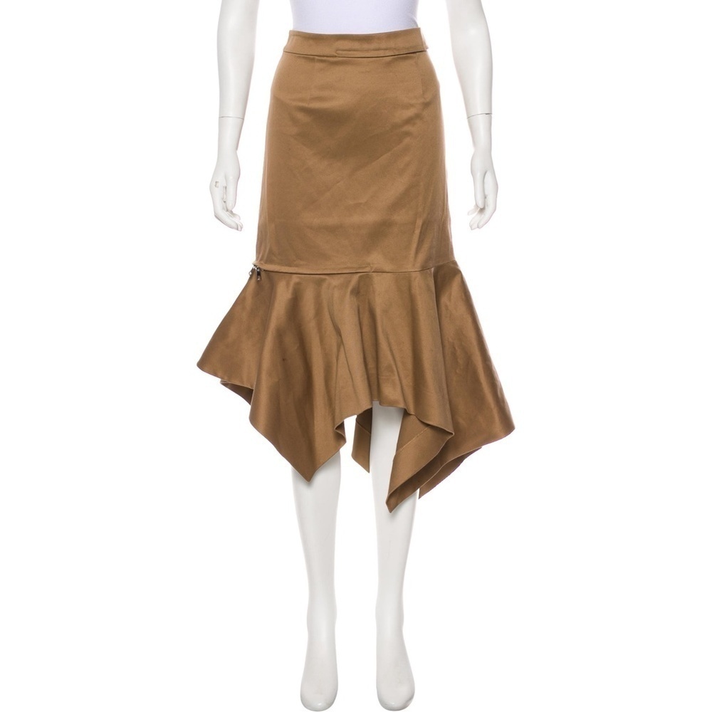 Monse Zip Mermaid Skirt asymmetrical handkerchief​